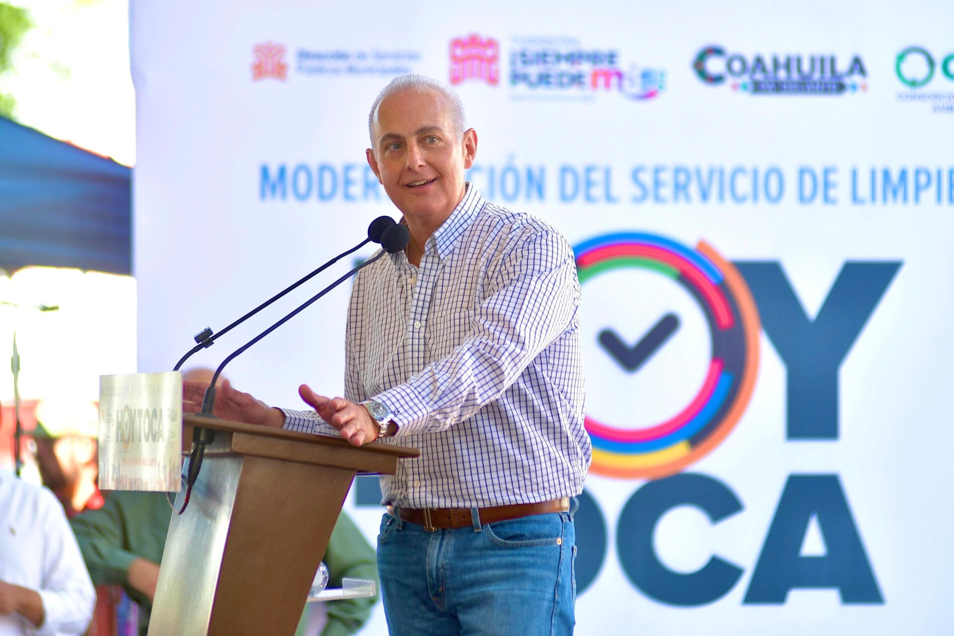 Román Alberto Cepeda González arranca sistema de modernización del servicio de limpieza “Hoy Toca” Por un Torreón más limpio